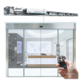 Compact rail track mounted type of  automatic sensor glass sliding door